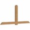 Ekena Millwork Eugene Smooth Timber Gable Bracket, Western Red Cedar, 108"W x 49"H x 5 1/2"D x 5 1/2"F, 11/12 Pitch GBW108X49X0606EUG00SWR - alternate 2